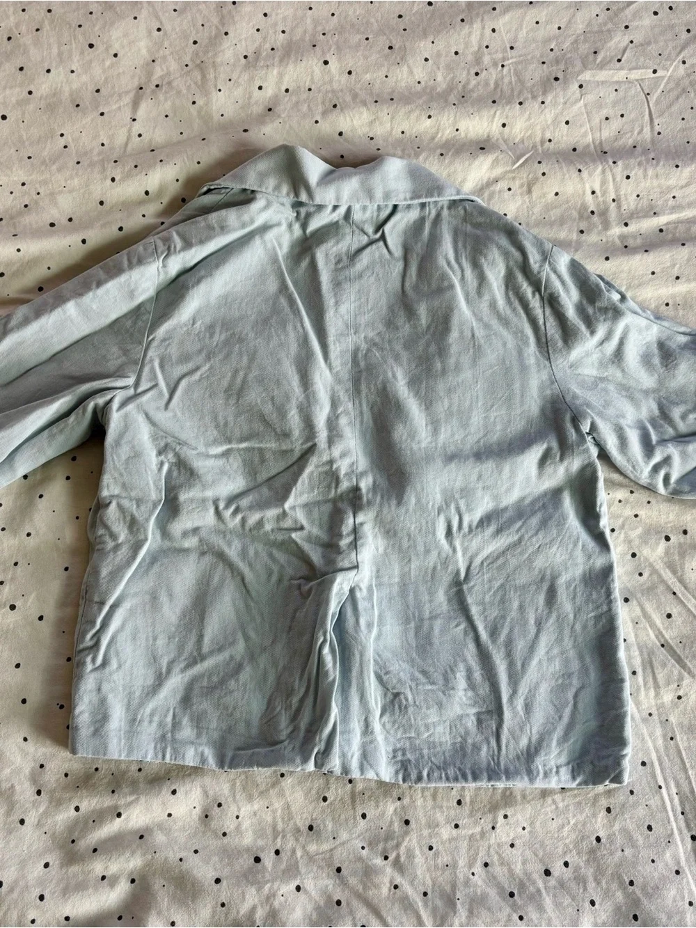 Boys Cotton Suit in Light Blue with Floral Lining